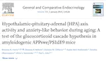 Hypothalamic-pituitary-adrenal (HPA) axis activity and anxiety-like behavior during aging: A test of the glucocorticoid cascade hypothesis in amyloidogenic APPswe/PS1dE9 mice